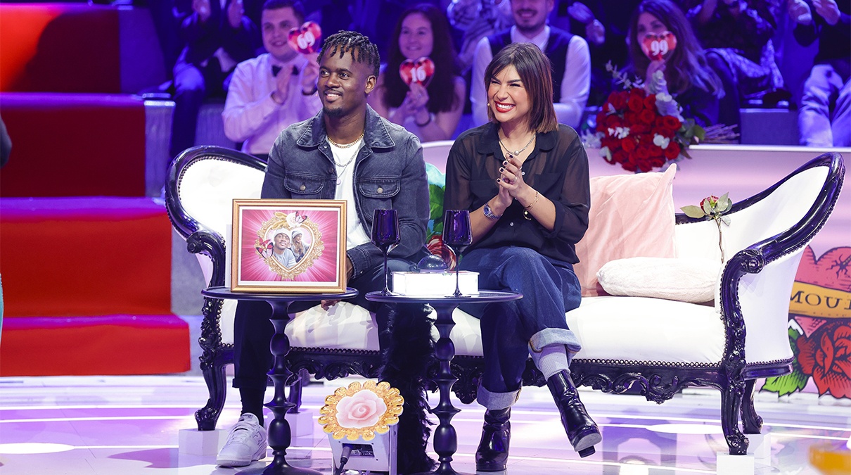 Les 12 coups de l'amour Black M et son épouse Lea.jpg Les 12 coups de l'amour Black M et son épouse Lea